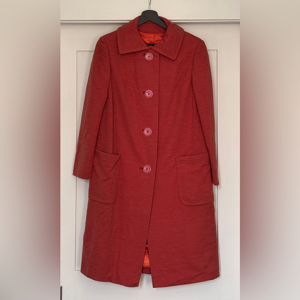 Mary Jane Single-Breasted Long Coat